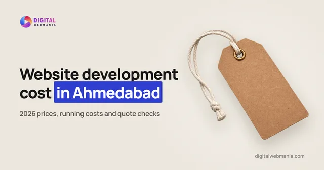 Website development cost in Ahmedabad (2026)