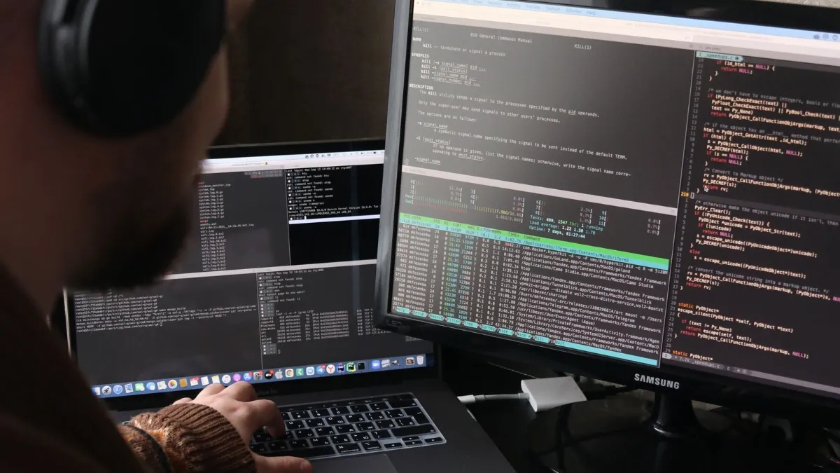 WordPress developer writing custom theme code
